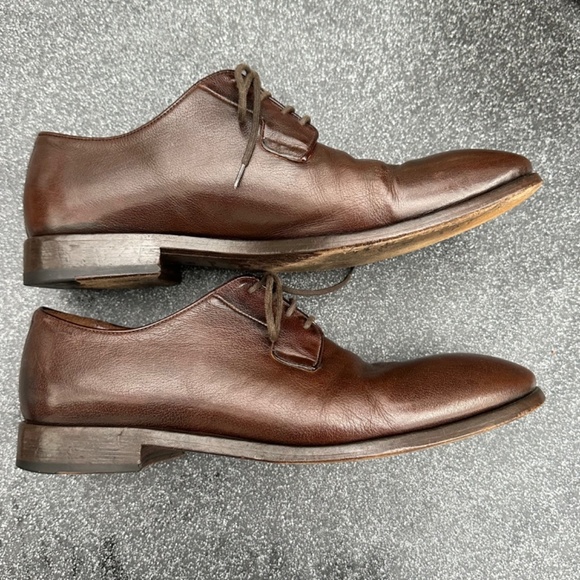 Paul Smith Men's Derby Dress Shoe.  Brown Leather.  Lace Up.  Size 10.5US/9.5UK - Picture 6 of 11